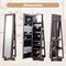 Costway 360degree Rotatable Jewelry Cabinet 2-in-1 Lockable Mirrored Organizer White/Black/Dark Brown/Gray/Blue/Pink/Purple/Dark Gray